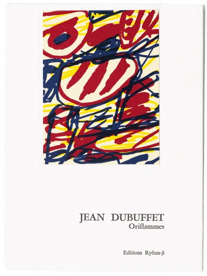 Oriflammes. Texte autographe de Jean Dubuffet