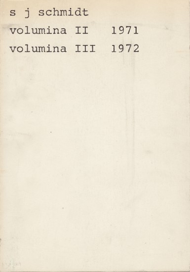 volumina II 1971. volumina III 1972