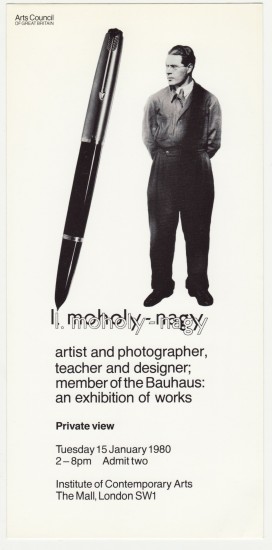 L. Moholy-Nagy. Artist and photographer, teacher...