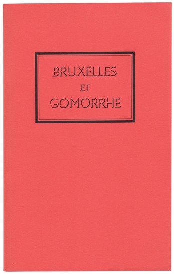 Bruxelles et Gomorrhe. Film