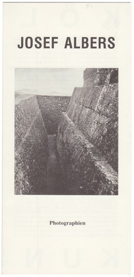 Josef Albers. Photographien