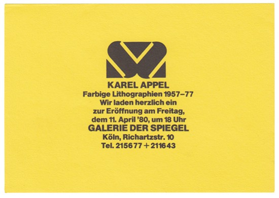 Karel Appel. Farbige Lithographien 1957-77