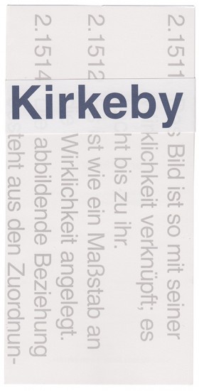 Per Kirkeby/Ludwig Wittgenstein Bemerkungen über die...