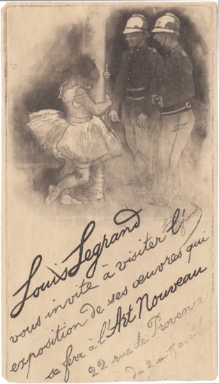 Louis Legrand Invitation Card