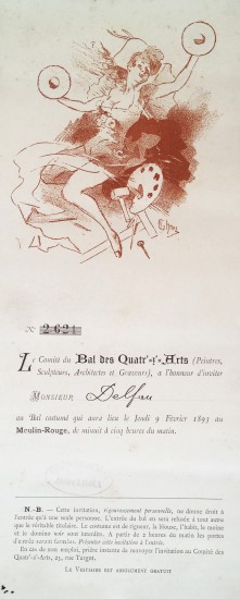 Invitation Card for the 1893 Bal...