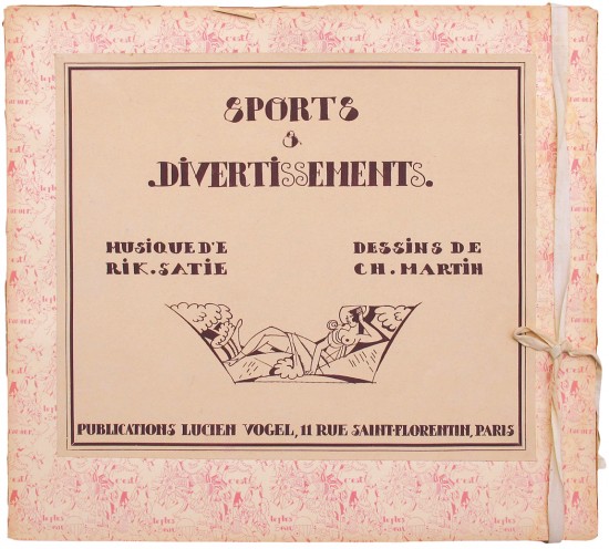 Sports et Divertissements. Musique d'Erik. Satie...