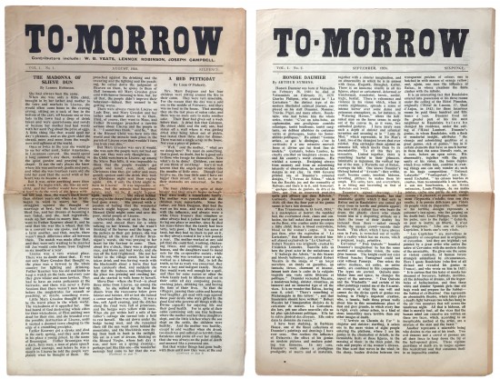 TO-MORROW. VOL. 1 No. 1. (AUGUST,...