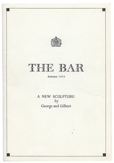 The Bar. A New Sculpture by...