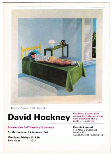 David Hockney. A splash, a lawn,...