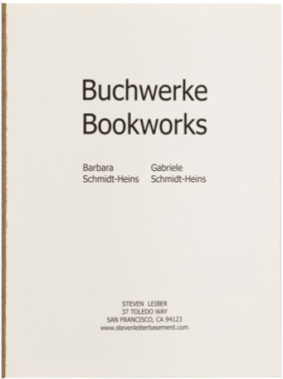 Buchwerke / Bookworks