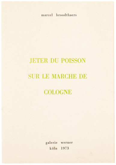 Jeter du Poisson sur le Marché...