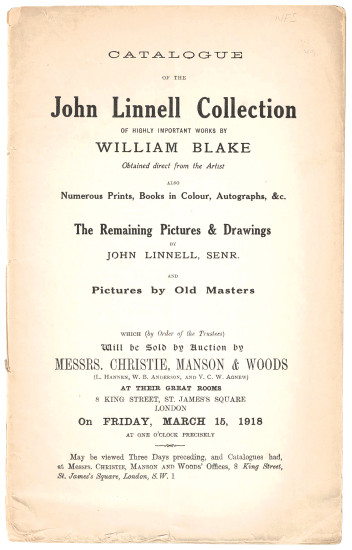 Catalogue of the John Linnell Collection...