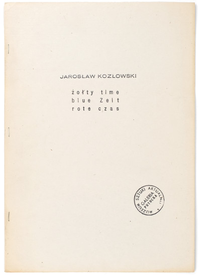 żołty time / blue Zeit /...