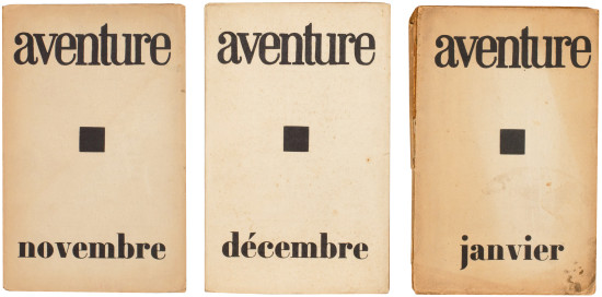 aventure. novembre. décembre. janvier. (All Published)