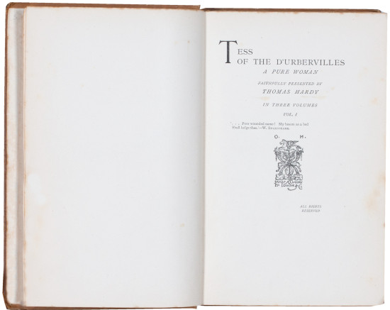 Tess of the d'Urbervilles: A Pure...